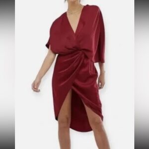 If By Sea Anthropologie Dress Midi Wine
Burgundy Grecian Kimono S